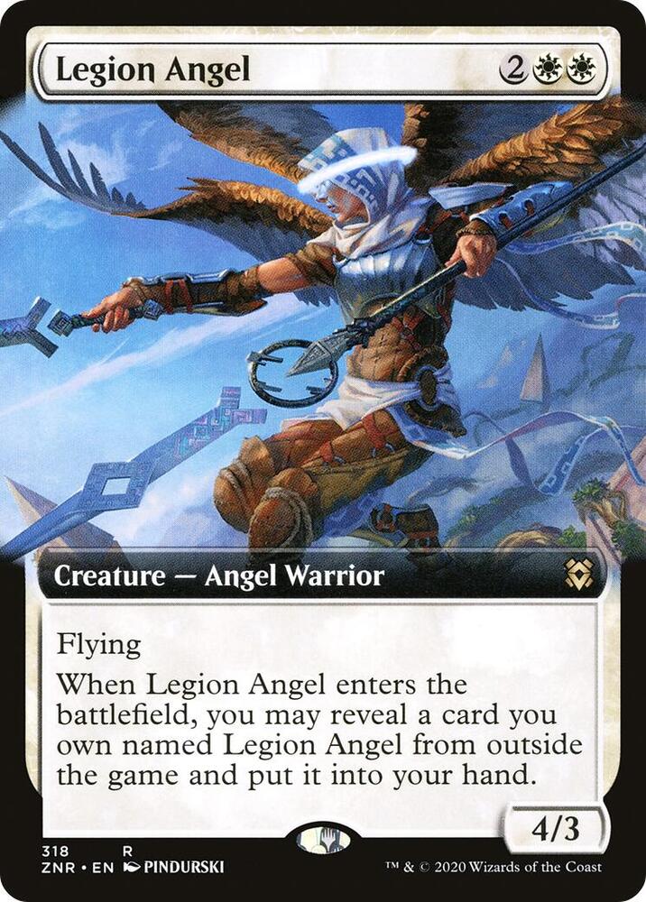 Legion Angel (Extended Art) [Zendikar Rising] 318