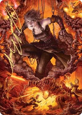 Nahiri, Heir of the Ancients Art Card (4/81) (Gold-Stamped Signature) [Art Series: Zendikar Rising] 4