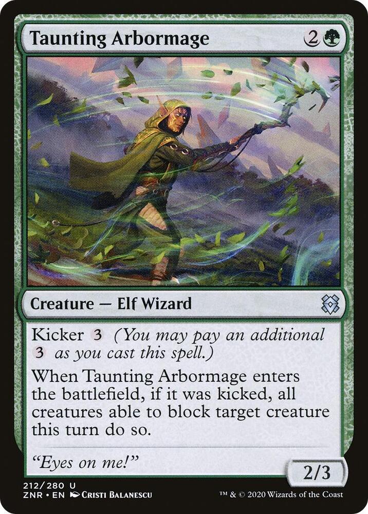 Taunting Arbormage [Zendikar Rising] 212
