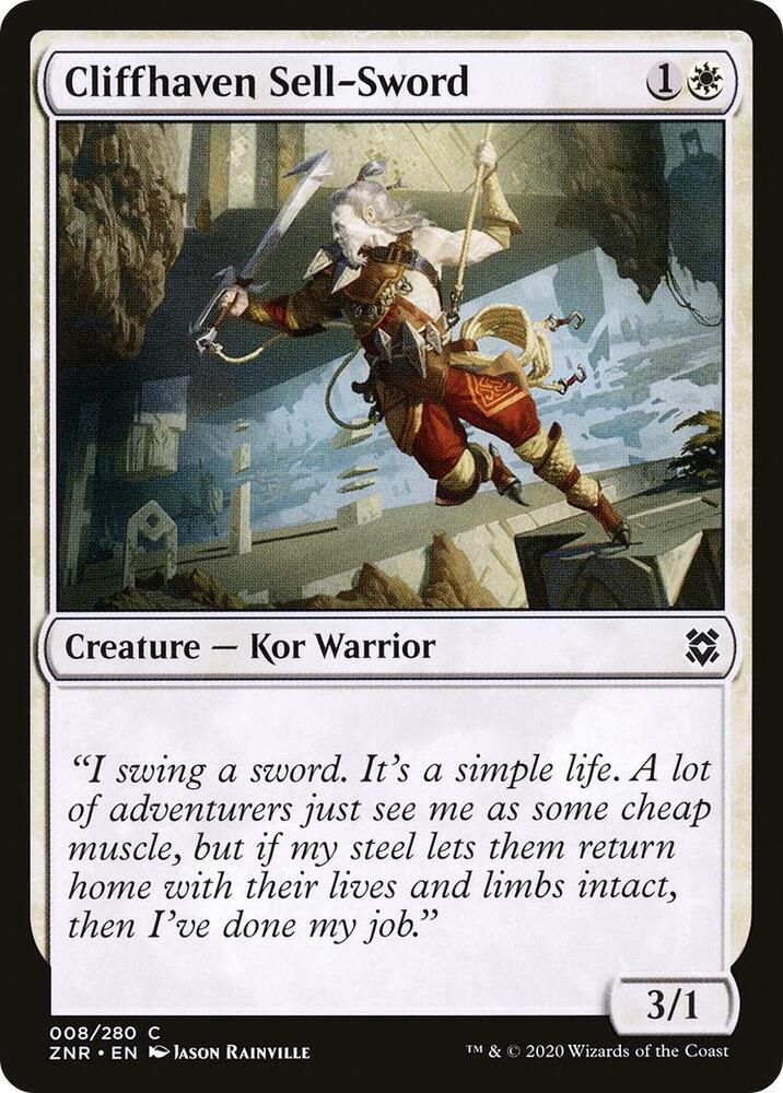 Cliffhaven Sell-Sword [Zendikar Rising] 8