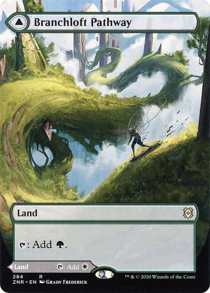 Branchloft Pathway (Borderless) [Zendikar Rising] 284
