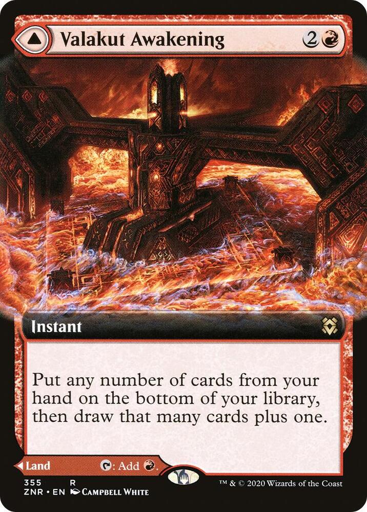 Valakut Awakening (Extended Art) [Zendikar Rising] 355