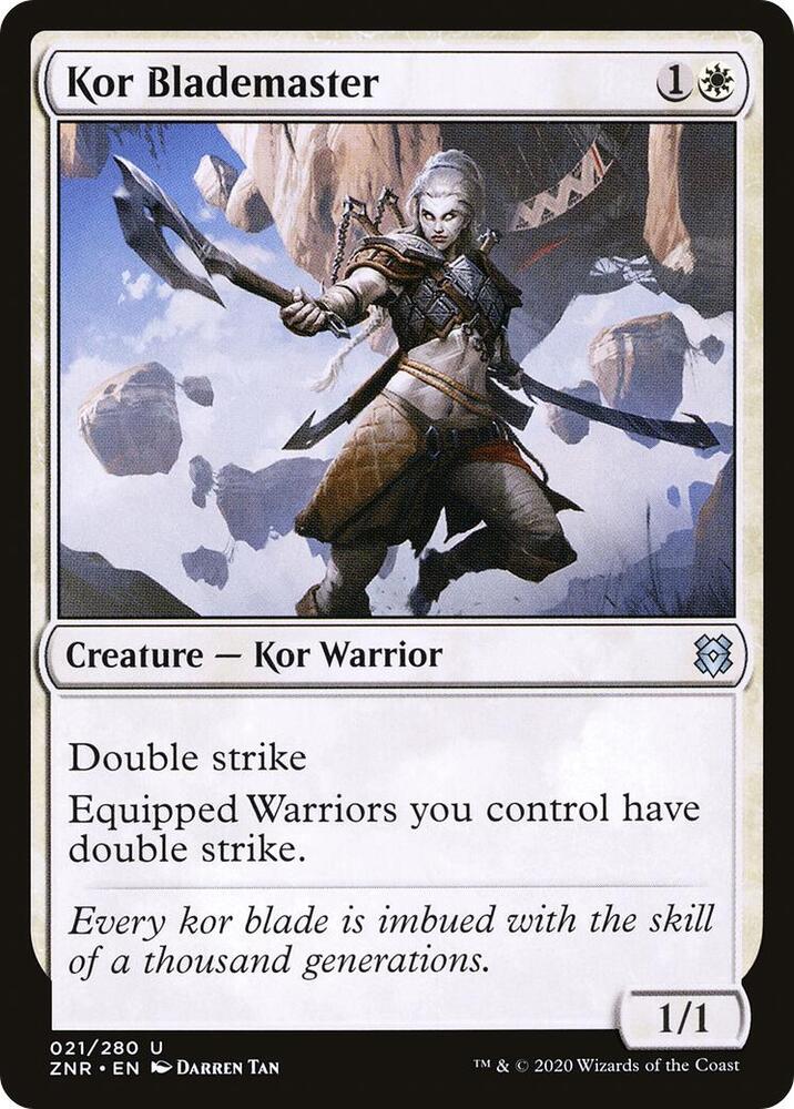 Kor Blademaster [Zendikar Rising] 21