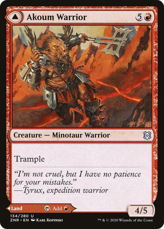 Akoum Warrior [Zendikar Rising] 134