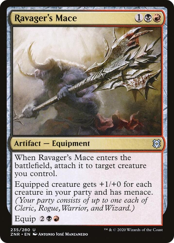 Ravager's Mace [Zendikar Rising] 235