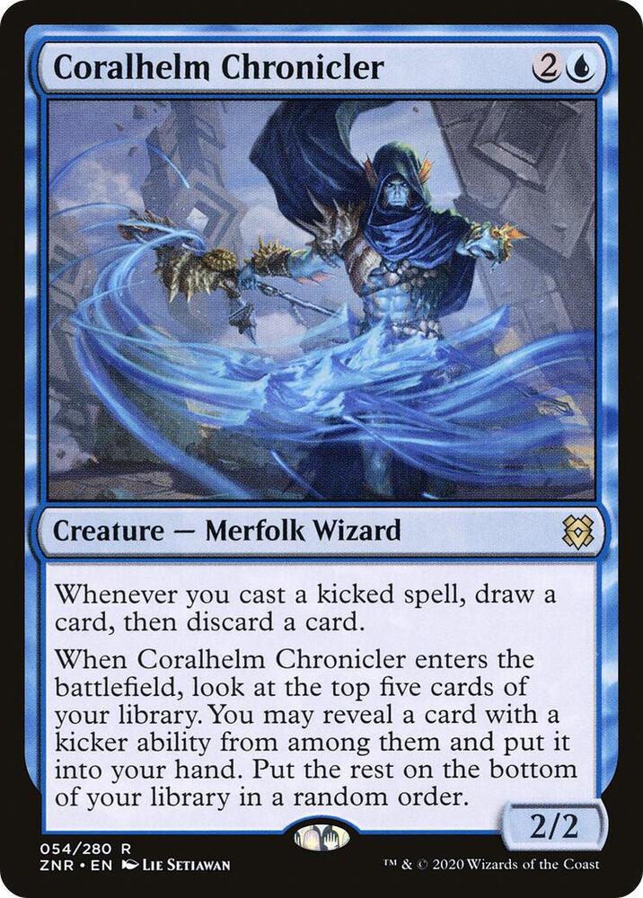 Coralhelm Chronicler [Zendikar Rising] 54