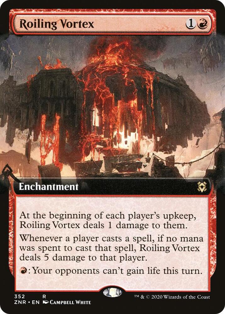 Roiling Vortex (Extended Art) [Zendikar Rising] 352
