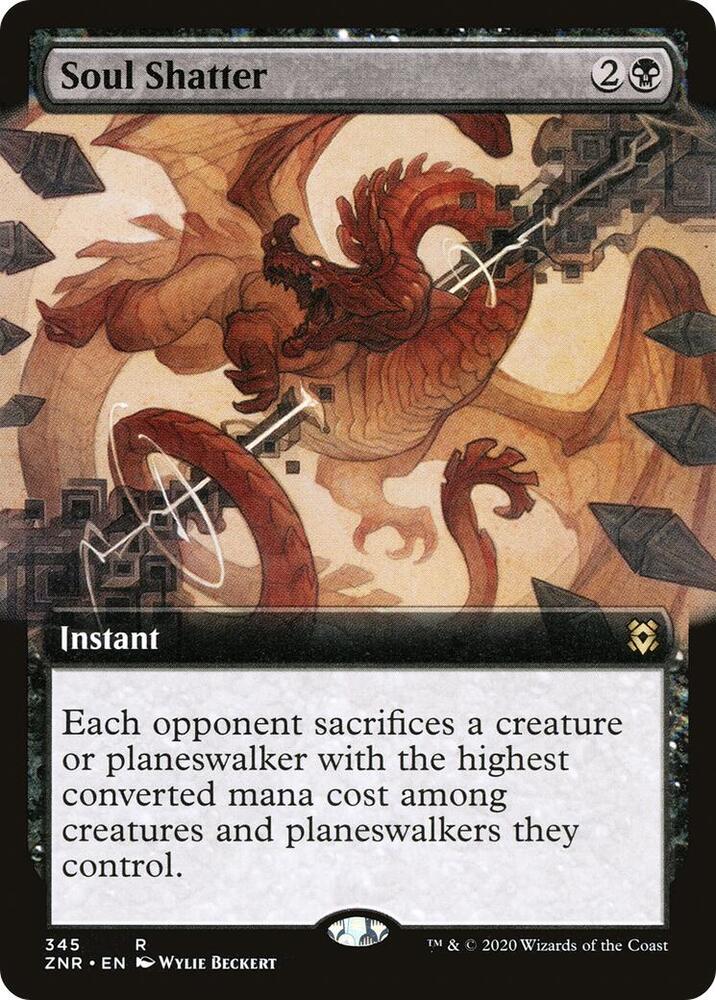 Soul Shatter (Extended Art) [Zendikar Rising] 345