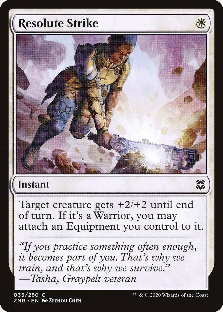 Resolute Strike [Zendikar Rising] 35