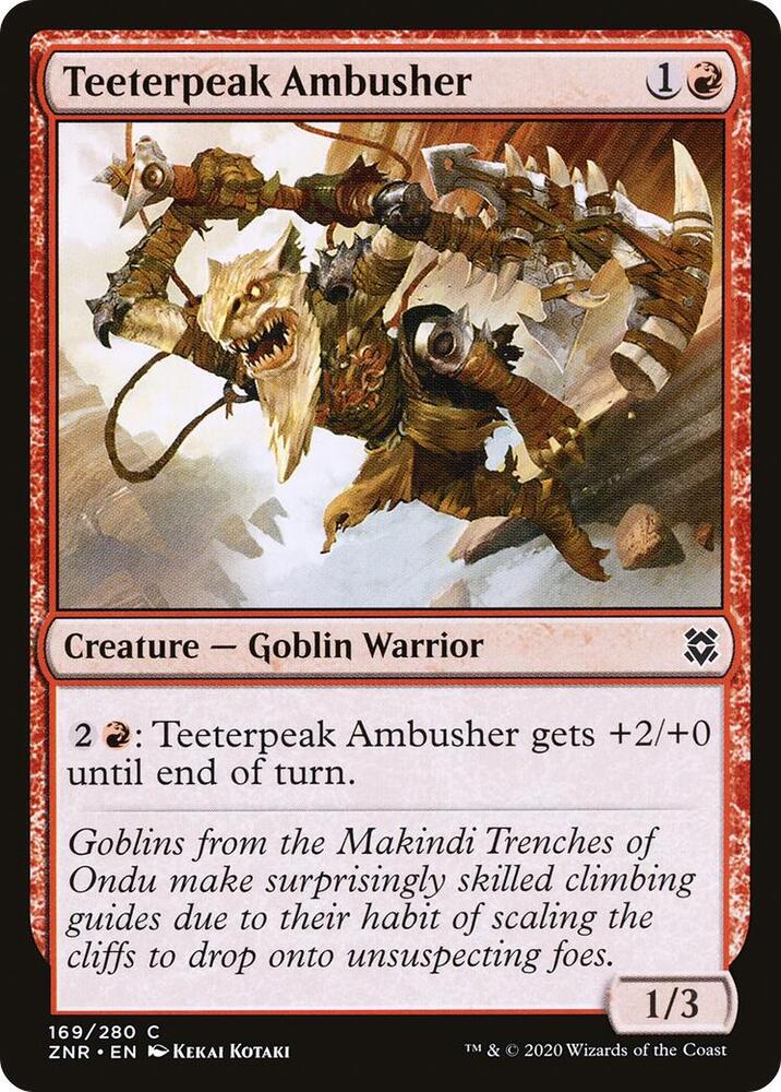 Teeterpeak Ambusher [Zendikar Rising] 169