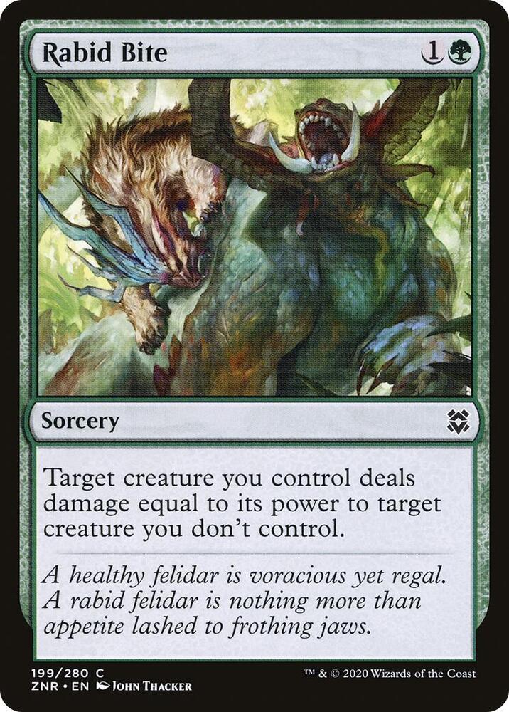 Rabid Bite [Zendikar Rising] 199
