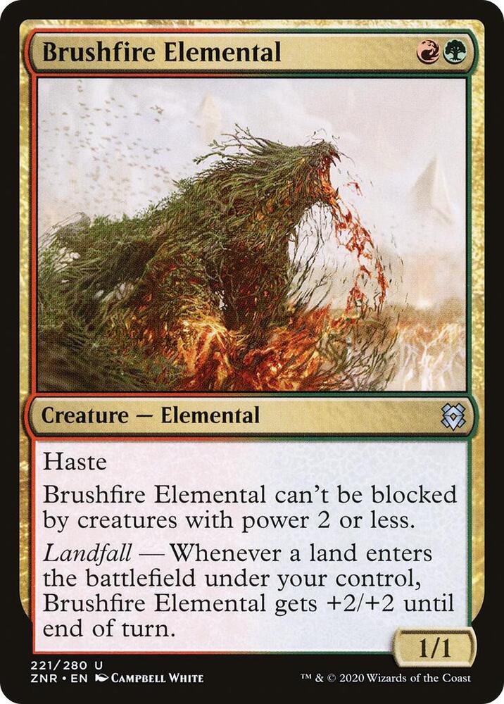 Brushfire Elemental [Zendikar Rising] 221