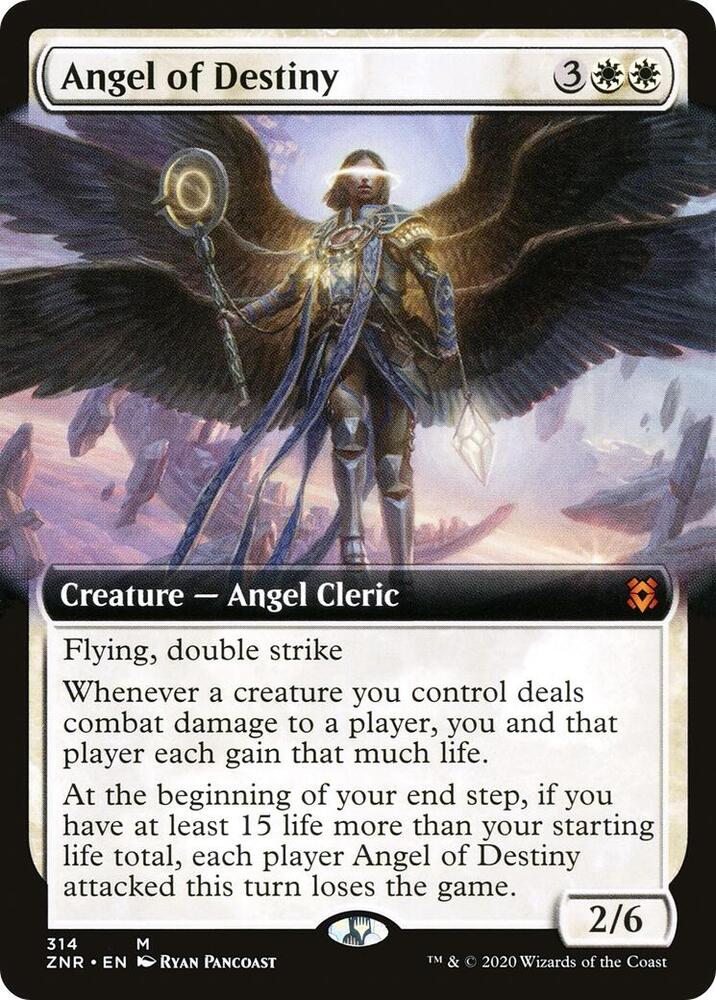 Angel of Destiny (Extended Art) [Zendikar Rising] 314