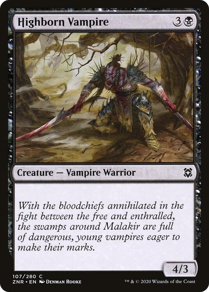 Highborn Vampire [Zendikar Rising] 107