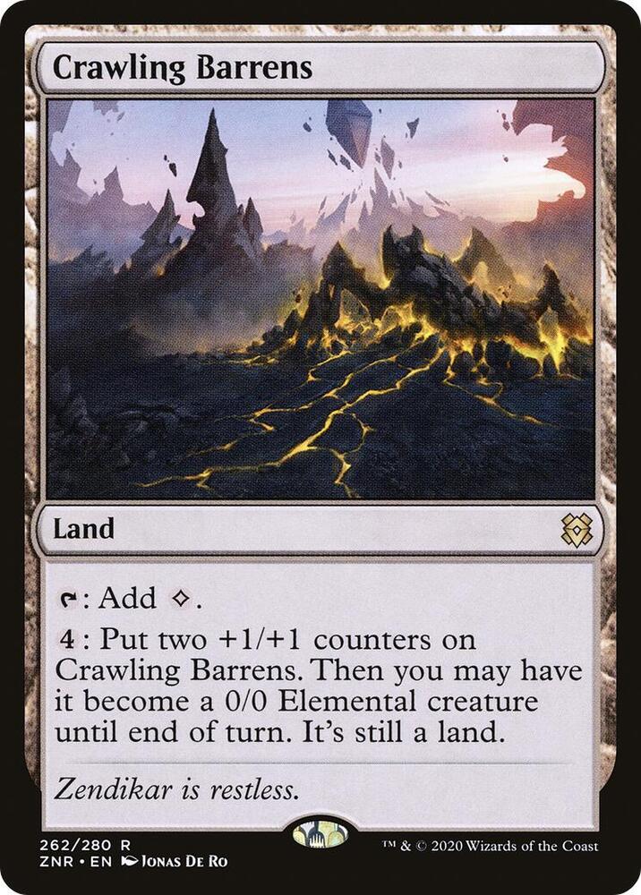 Crawling Barrens [Zendikar Rising] 262