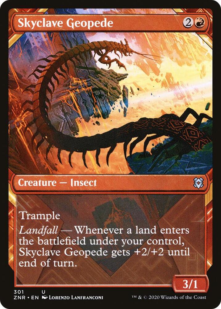 Skyclave Geopede (Showcase) [Zendikar Rising] 301