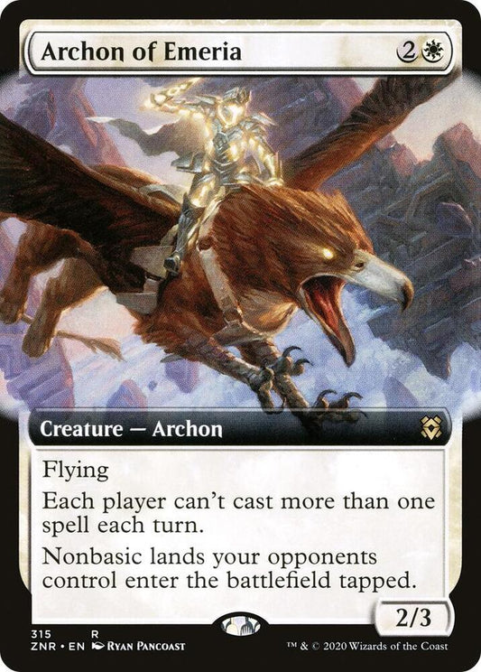 Archon of Emeria (Extended Art) [Zendikar Rising] 315
