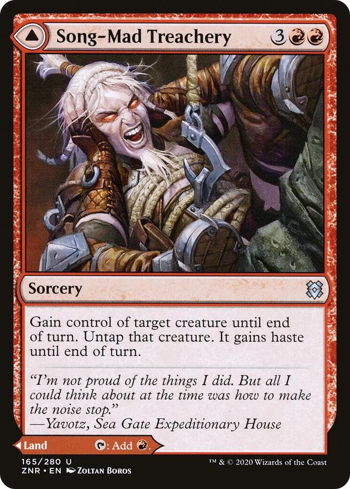 Song-Mad Treachery [Zendikar Rising] 165