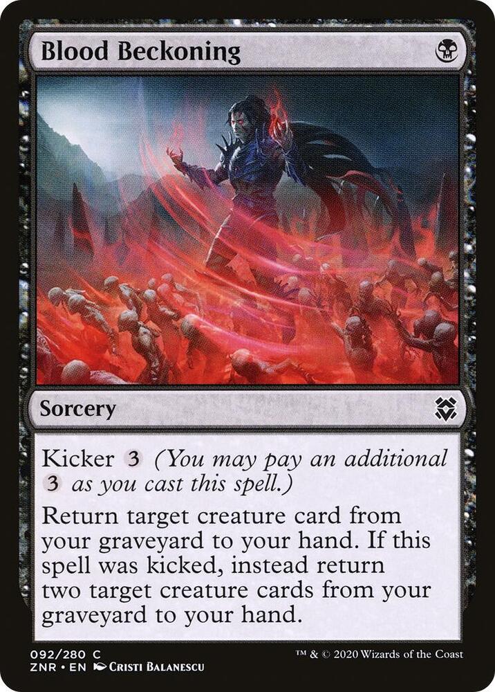 Blood Beckoning [Zendikar Rising] 92