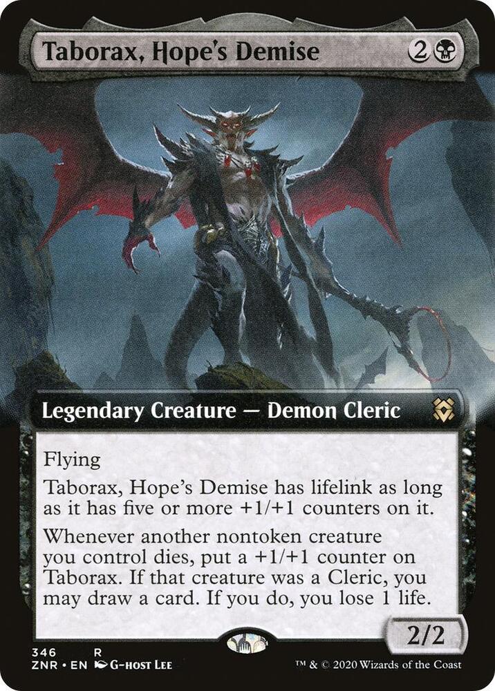 Taborax, Hope's Demise (Extended Art) [Zendikar Rising] 346