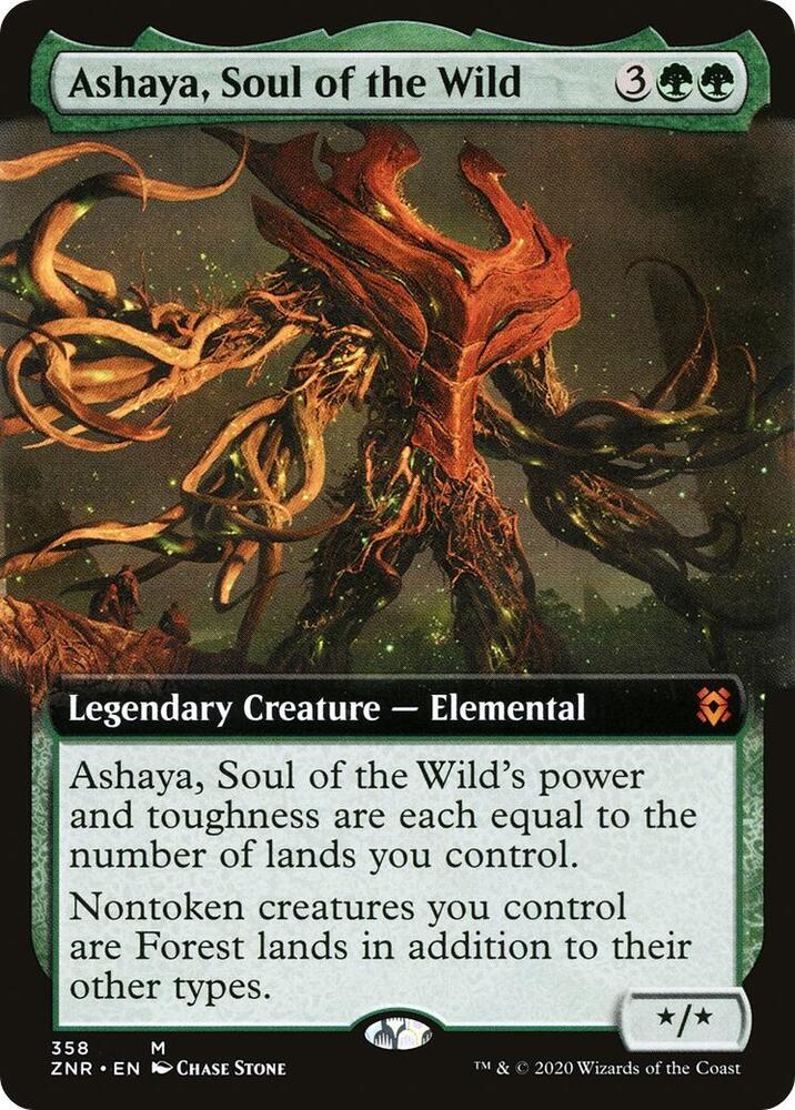 Ashaya, Soul of the Wild (Extended Art) [Zendikar Rising] 358