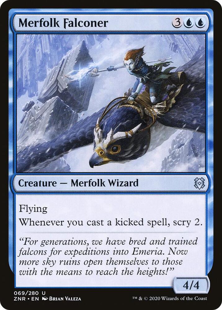 Merfolk Falconer [Zendikar Rising] 69