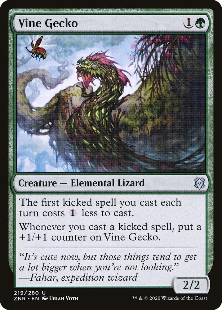 Vine Gecko [Zendikar Rising] 219
