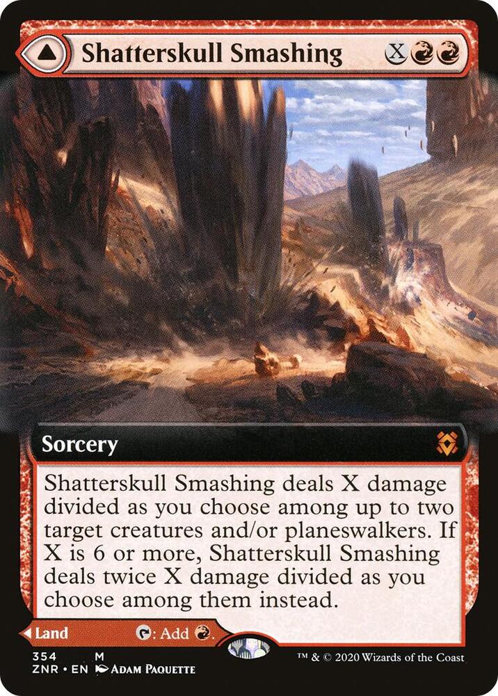 Shatterskull Smashing (Extended Art) [Zendikar Rising] 354