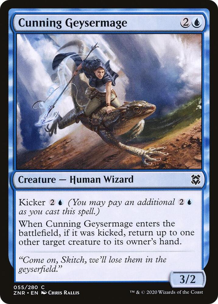 Cunning Geysermage [Zendikar Rising] 55