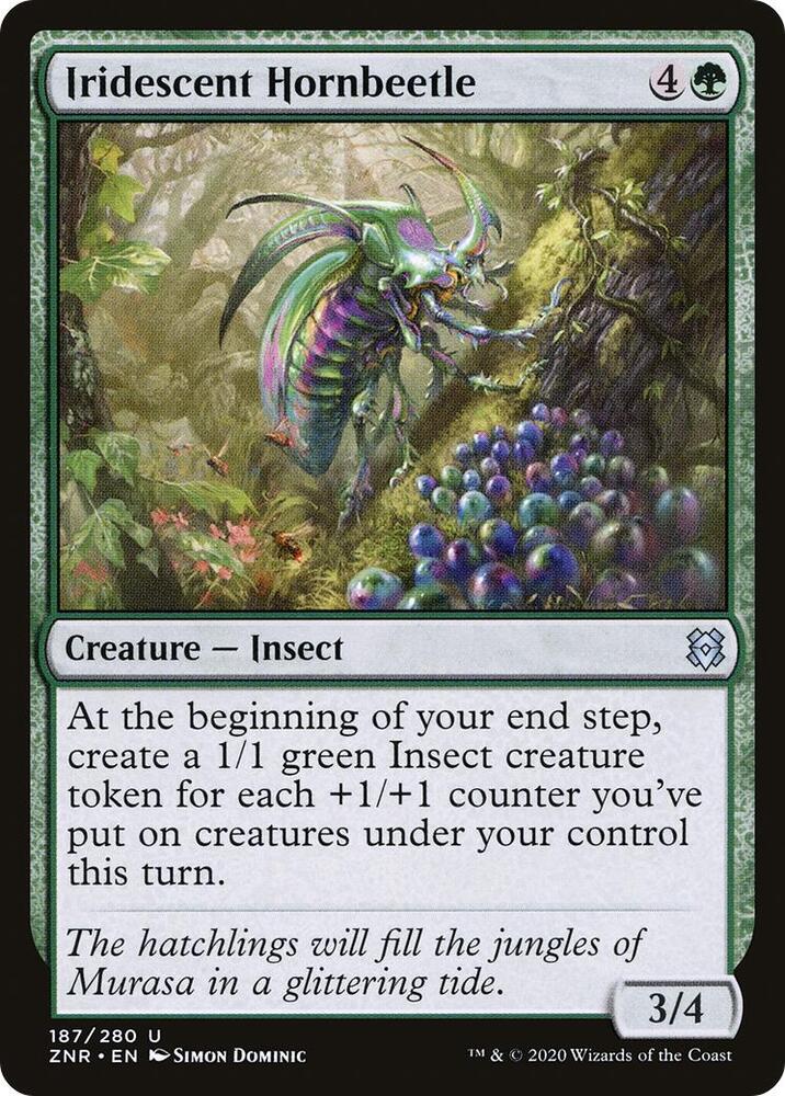 Iridescent Hornbeetle [Zendikar Rising] 187