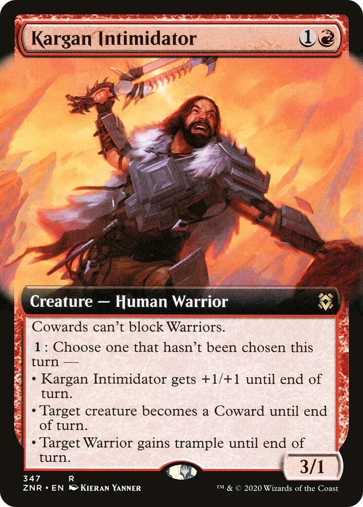 Kargan Intimidator (Extended Art) [Zendikar Rising] 347