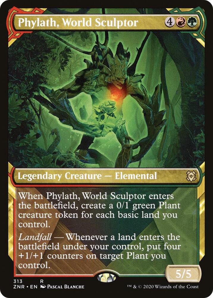 Phylath, World Sculptor (Showcase) [Zendikar Rising] 313