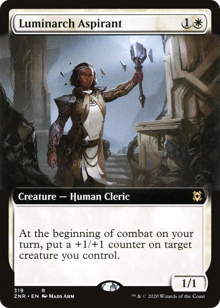 Luminarch Aspirant (Extended Art) [Zendikar Rising] 319