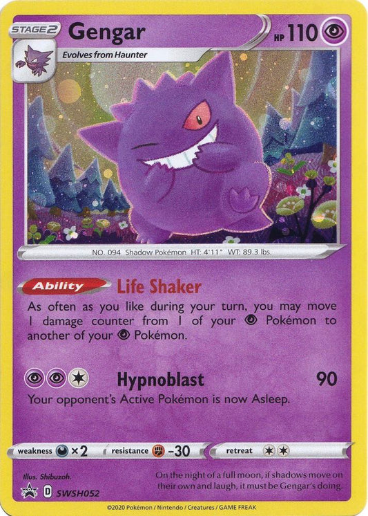 Gengar - SWSH052 [SWSH: Sword & Shield Promo Cards] SWSH052