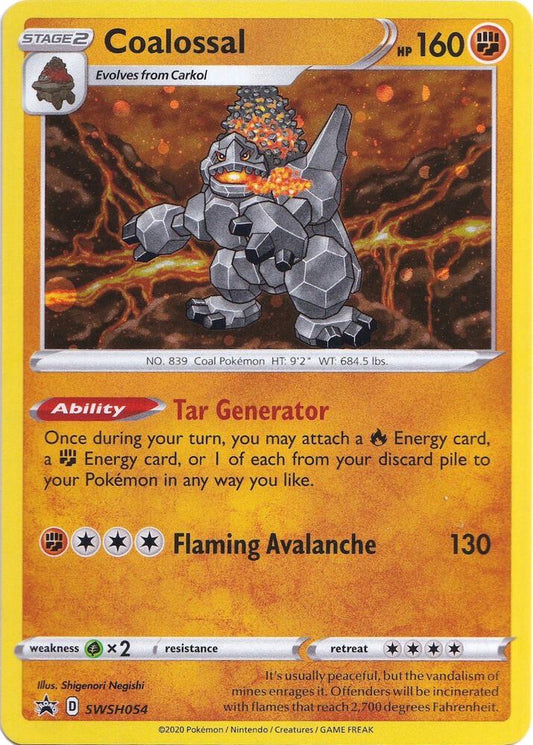 Coalossal - SWSH054 [SWSH: Sword & Shield Promo Cards] SWSH054