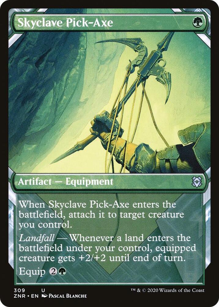 Skyclave Pick-Axe (Showcase) [Zendikar Rising] 309