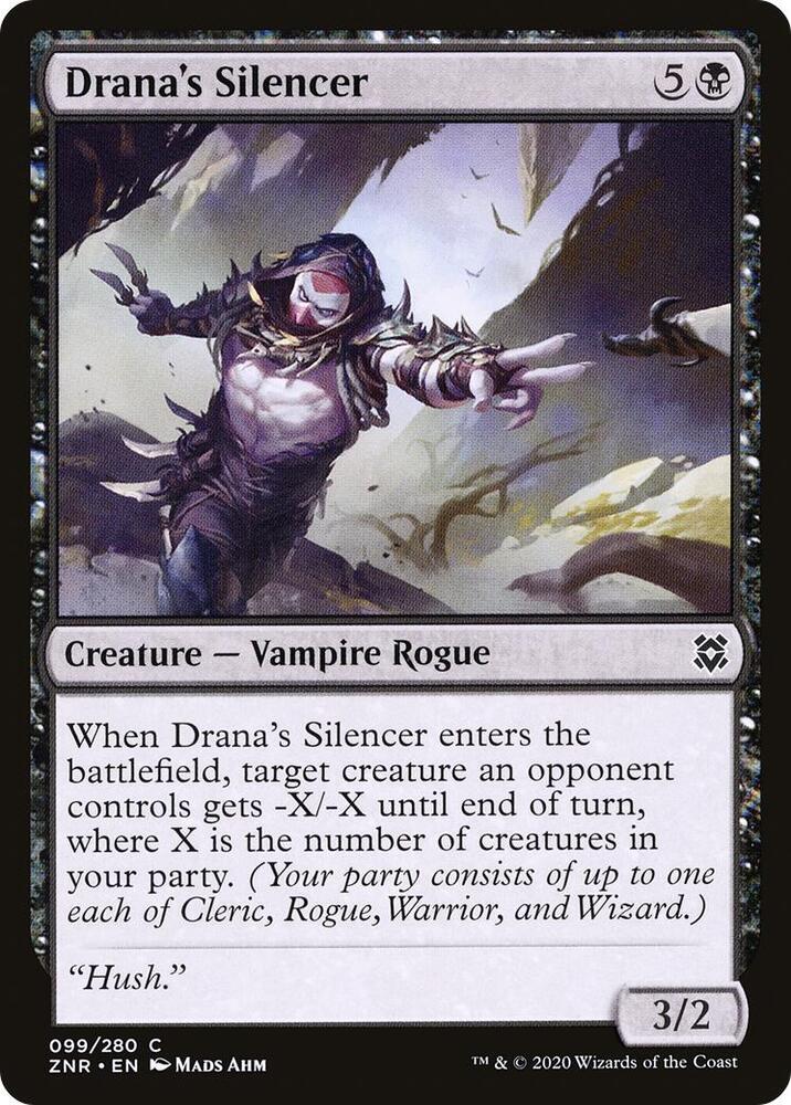Drana's Silencer [Zendikar Rising] 99