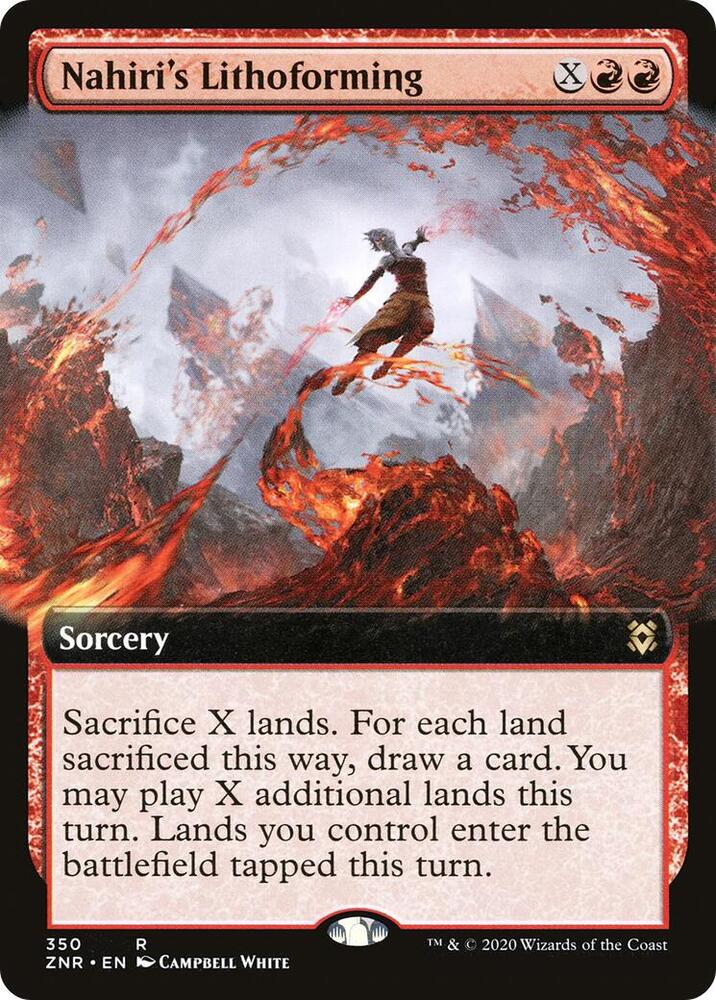 Nahiri's Lithoforming (Extended Art) [Zendikar Rising] 350