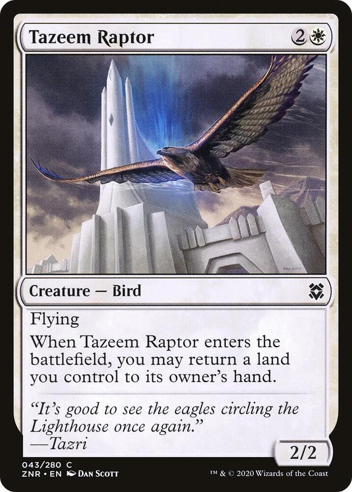 Tazeem Raptor [Zendikar Rising] 43