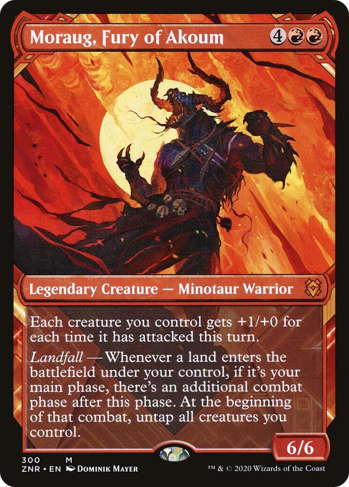 Moraug, Fury of Akoum (Showcase) [Zendikar Rising] 300