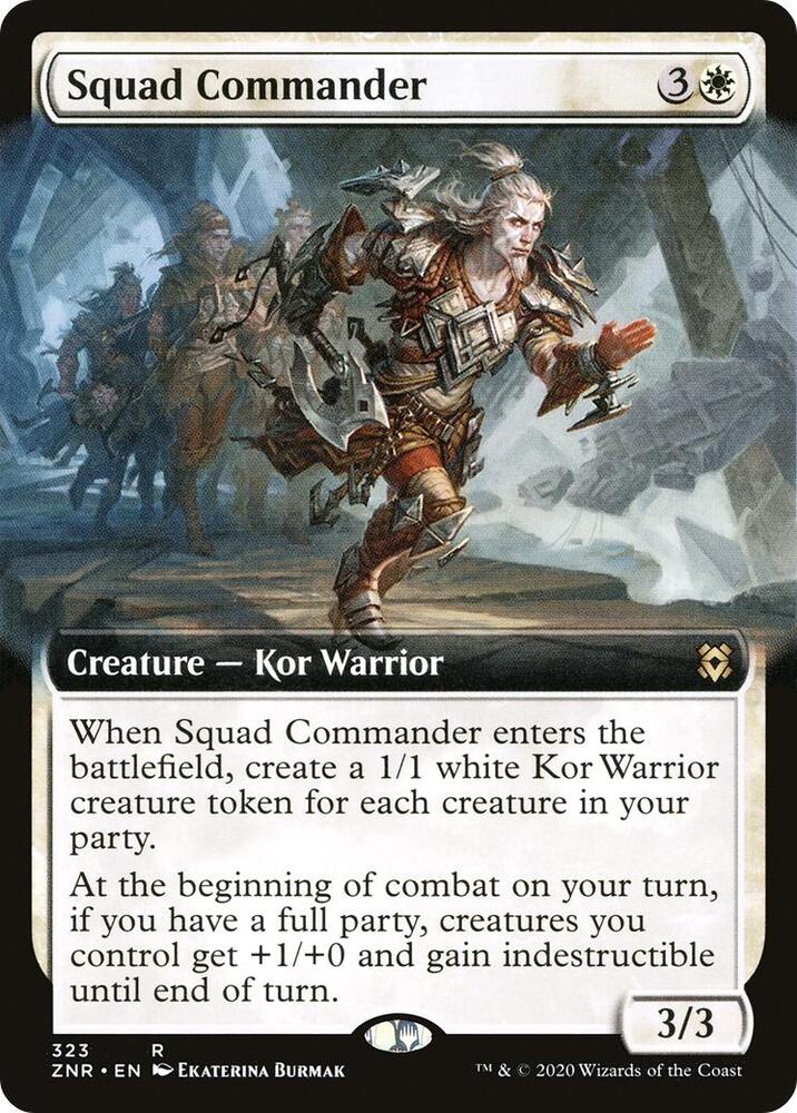 Squad Commander (Extended Art) [Zendikar Rising] 323