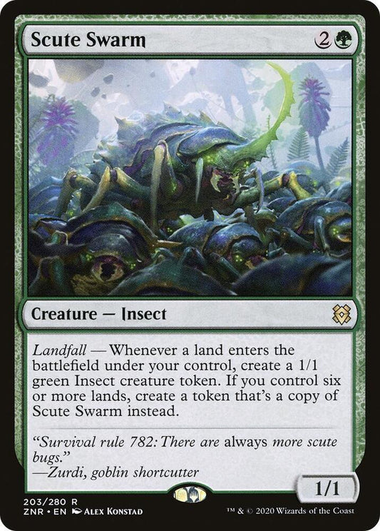 Scute Swarm [Zendikar Rising] 203