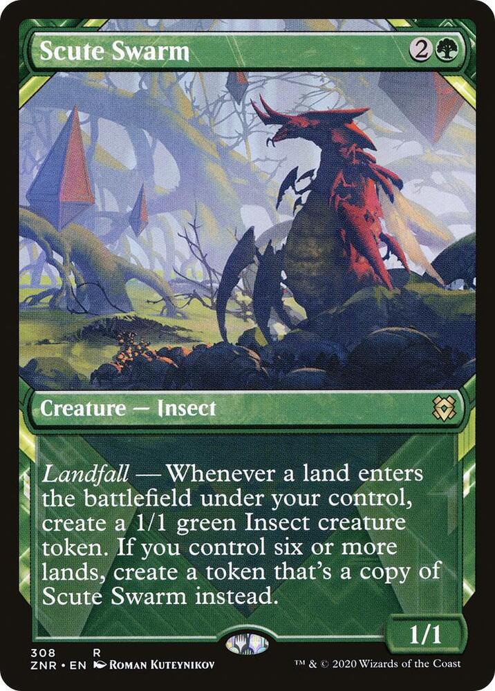 Scute Swarm (Showcase) [Zendikar Rising] 308