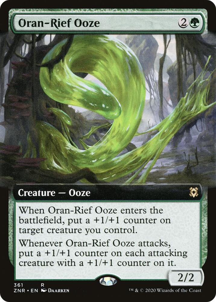 Oran-Rief Ooze (Extended Art) [Zendikar Rising] 361