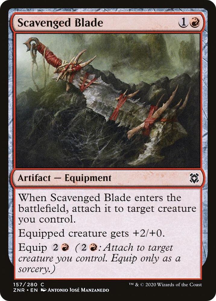 Scavenged Blade [Zendikar Rising] 157