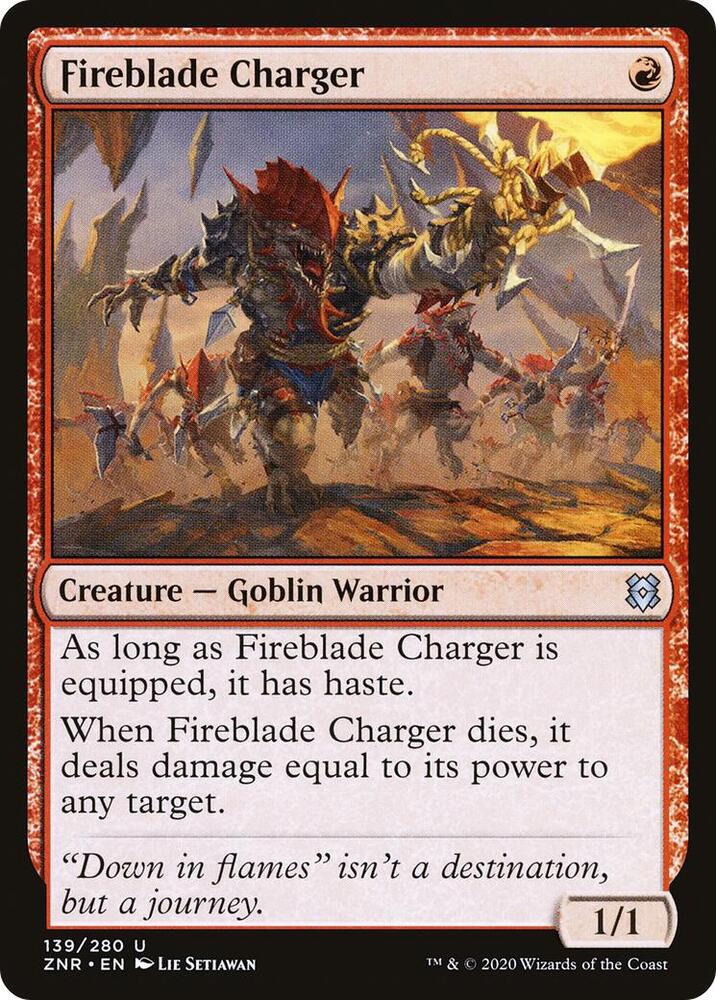 Fireblade Charger [Zendikar Rising] 139
