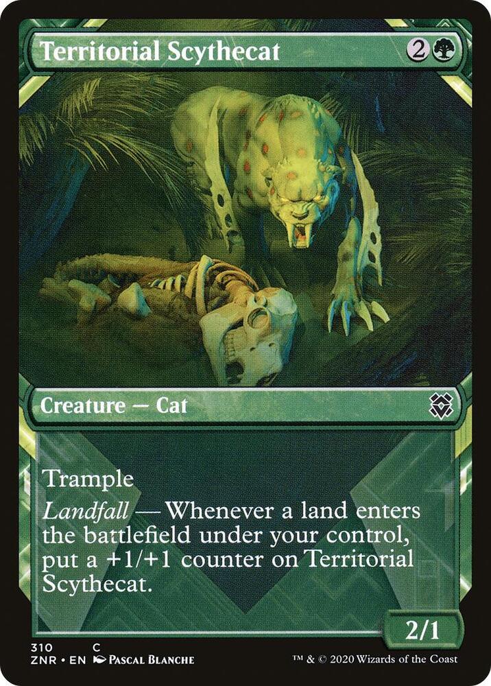 Territorial Scythecat (Showcase) [Zendikar Rising] 310