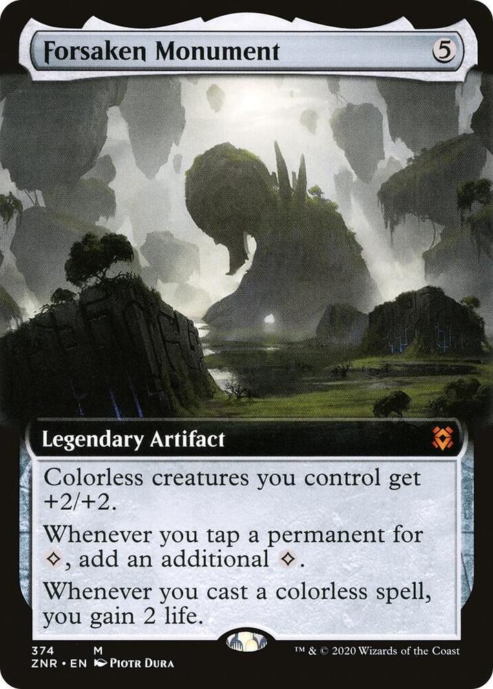 Forsaken Monument (Extended Art) [Zendikar Rising] 374