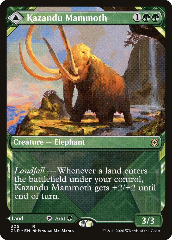 Kazandu Mammoth (Showcase) [Zendikar Rising] 305