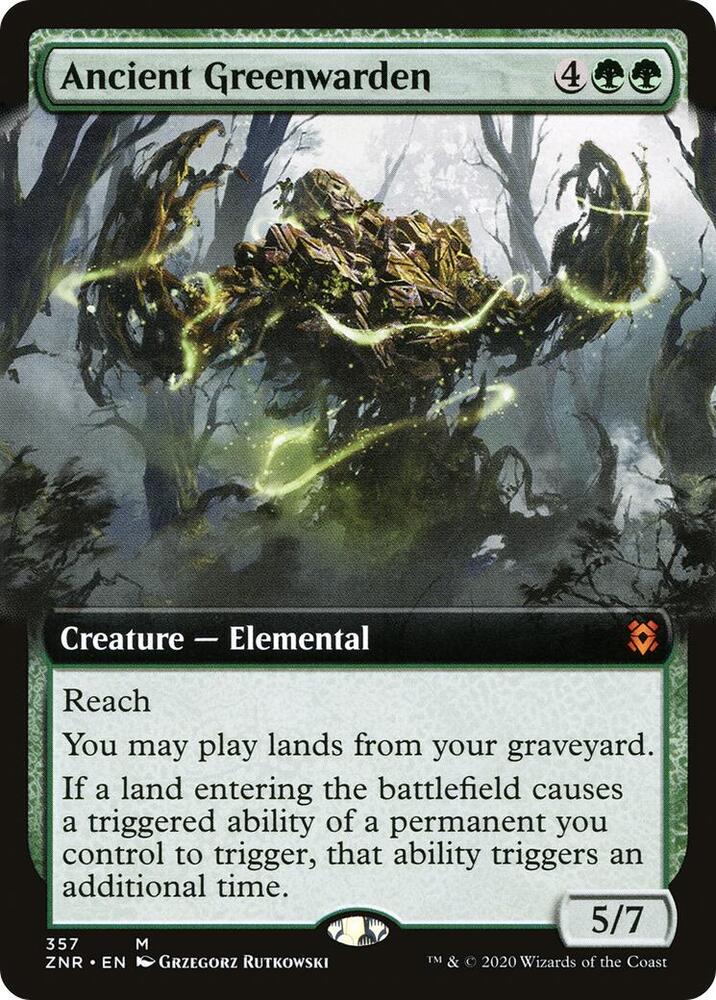 Ancient Greenwarden (Extended Art) [Zendikar Rising] 357